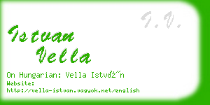 istvan vella business card